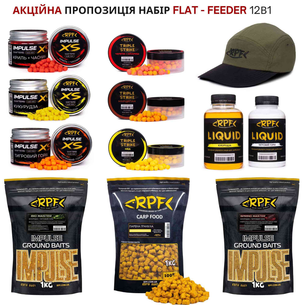 Акційна пропозиція набір №2 Flat - Feeder 12в1 