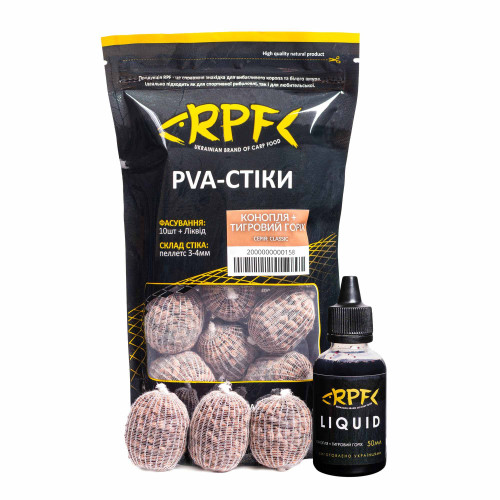 ПВА - стіки Конопля & Тигровий горіх + 50мл Ліквіду