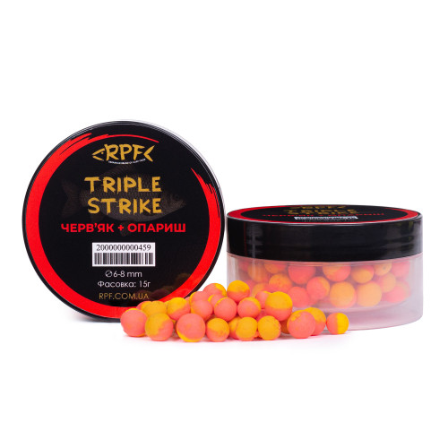 Поп-ап Triple Strike Черв'як + Опариш для ловлі карася 6-8мм 