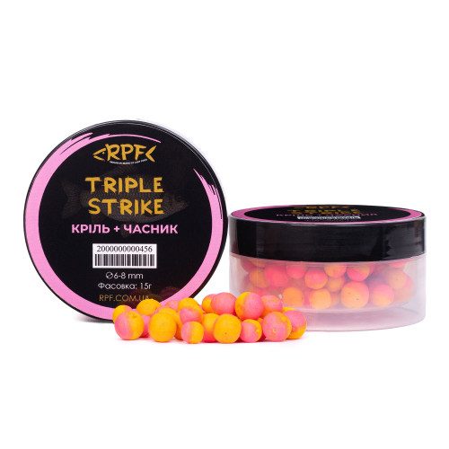 Поп-ап Triple Strike Кріль + Часник для ловлі карася 6-8мм 