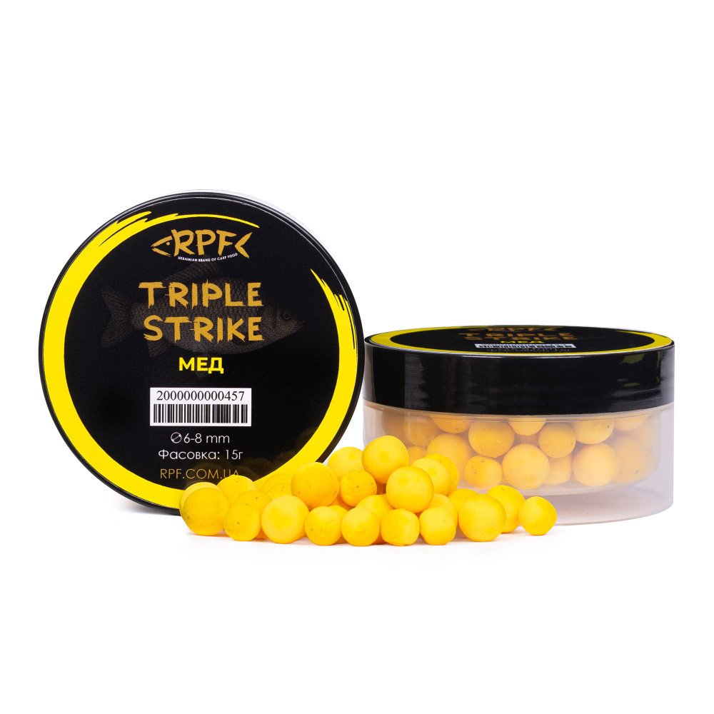 Поп-ап Triple Strike Мед для ловлі карася 6-8мм 