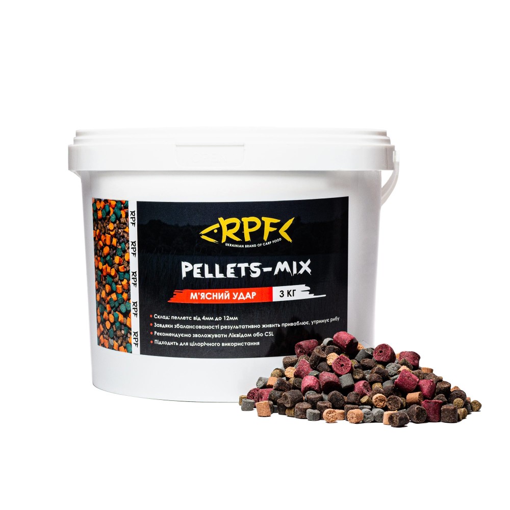 Мікс-Пеллетсу 3кг М'ясний Удар
