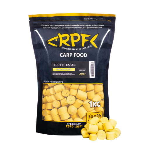 Пеллетс "KABAN" 1кг Кукурудза 16-20 мм